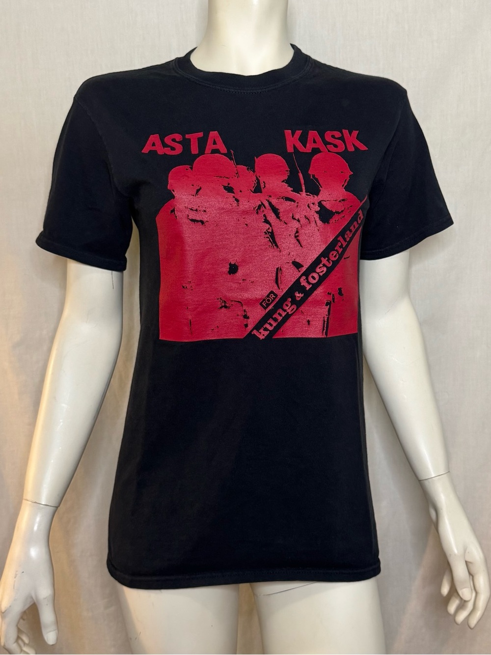 Asta Kask band black t shirt size small